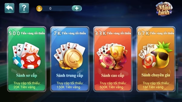 Triển khai nhiều sảnh game cho người chơi trải nghiệm