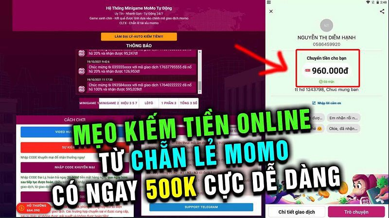 Hướng dẫn cách đánh Tài Xỉu trên Momo chi tiết từng loại