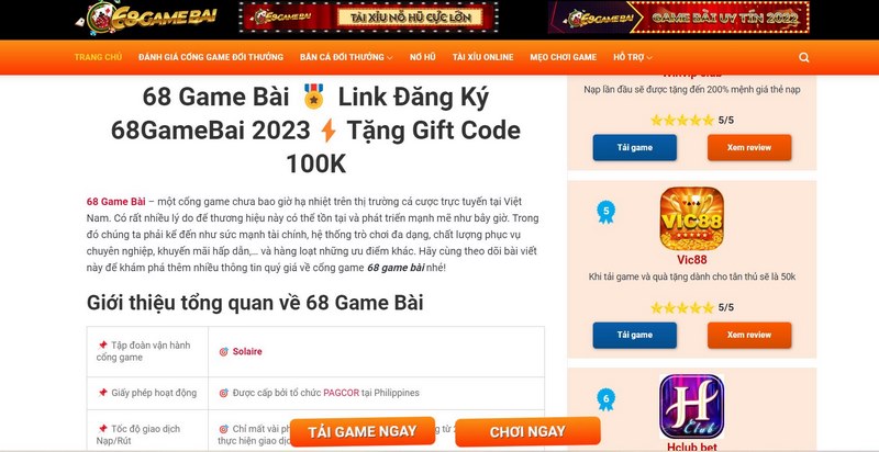 Tham gia với website 68gb.pro hoàn toàn miễn phí 