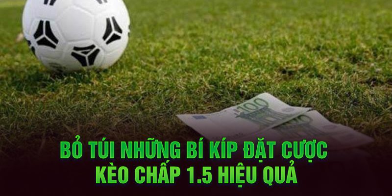 Bỏ túi những bí kíp đặt cược kèo chấp 1.5 hiệu quả