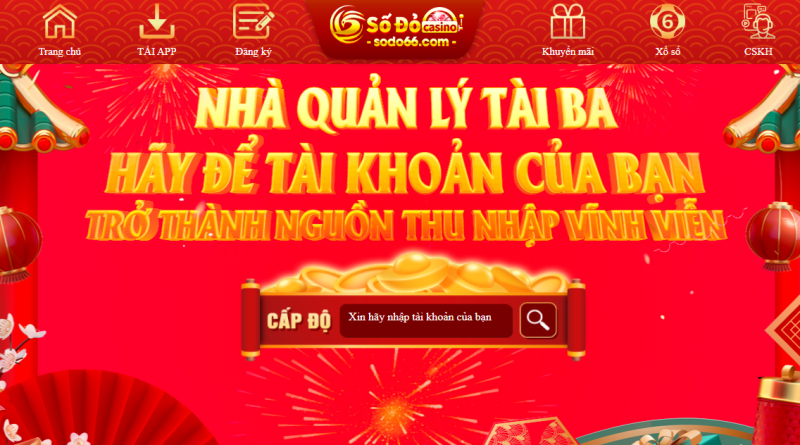 Kiếm thu nhập cực khủng với ưu đãi nhà quản lý tài ba tại SODO Casino