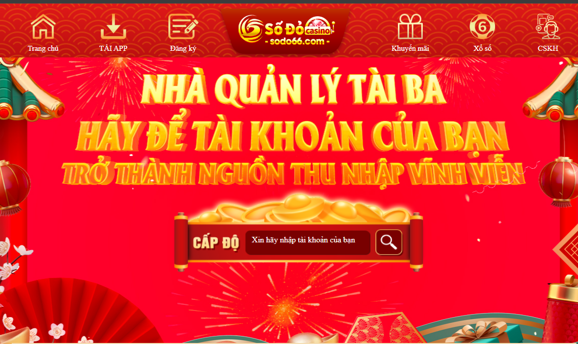 Kiếm thu nhập cực khủng với ưu đãi nhà quản lý tài ba tại SODO Casino