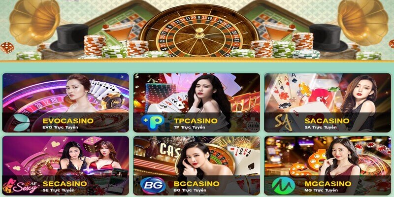 Sòng bài trực tuyến với đa dạng sảnh game hấp dẫn 